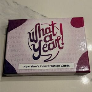 CONVERSATION CARDS - What a Year!" Conversation Card Game